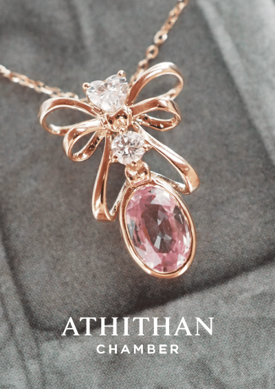 FOUNTAIN OF YOUTH Padparadscha Sapphire Pendant FOUNTAIN OF YOUTH Padparadscha Sapphire Pendant