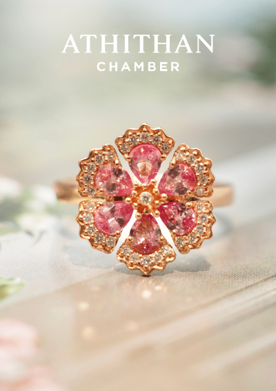 DIANTHUS Padparadscha Sapphire Ring