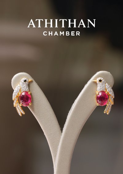 SONGBIRDS :  Guardians of The Jewels | Ruby Earrings