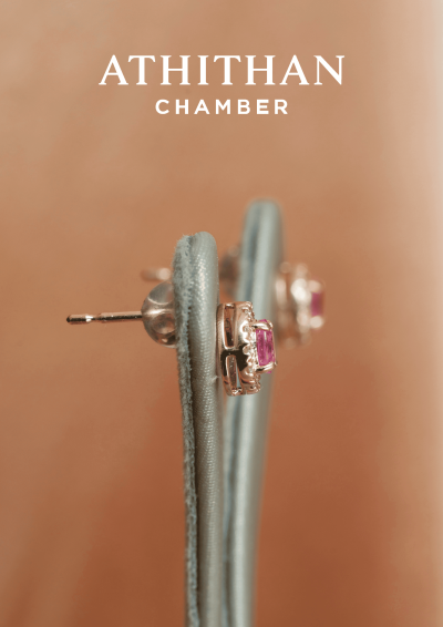 Padparadscha Sapphire Earring