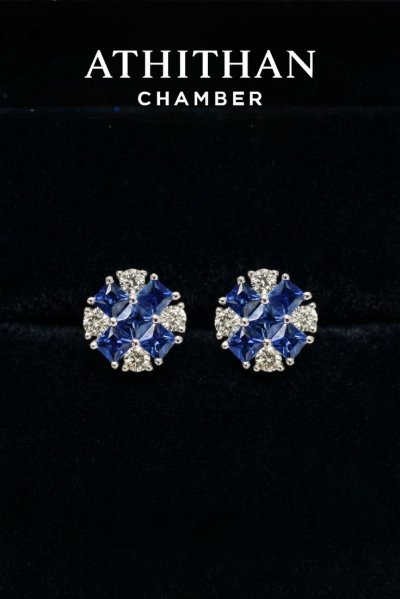 ROYAL BLUE Sapphire Earrings