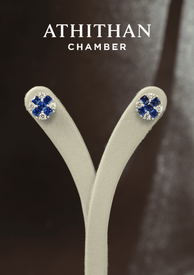 Blue Sapphire Earring