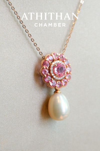 PRINCESS Padparadscha Sapphire Pendant