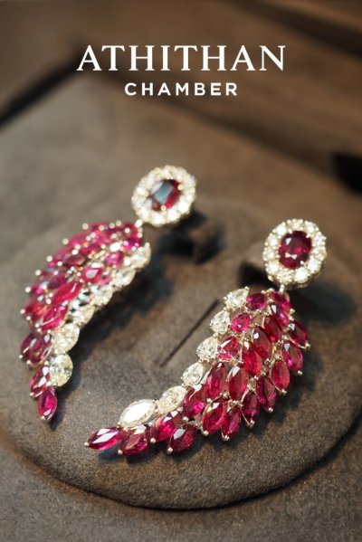 NO-HEAT RUBY BURMA Earrings