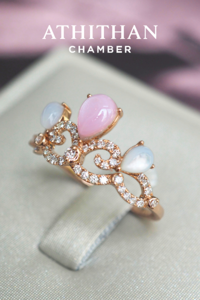 THE CROWN Mother of Peal Ring