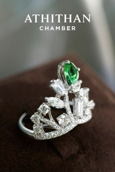 TSAVORITE DIAMOND Ring