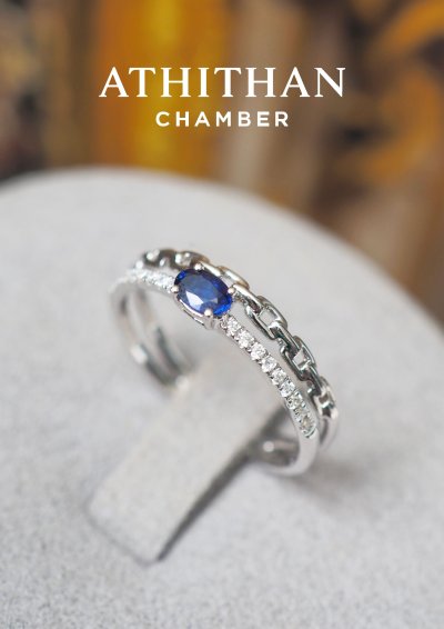 Royal Blue Sapphire FOREVER BOND Ring Royal Blue Sapphire FOREVER BOND Ring