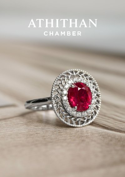 VICTORY LAUREL WREATH | Pigeon Blood Ruby Ring VICTORY LAUREL WREATH | Pigeon Blood Ruby Ring