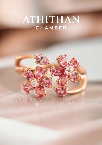 ETERNAL SAKURA Padparadscha Sapphire Ring