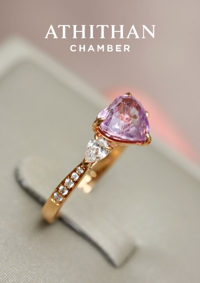 Padparadscha Sapphire Ring
