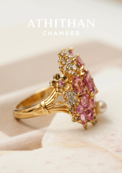 SPRING WHISPER Padparadscha Sapphire Ring