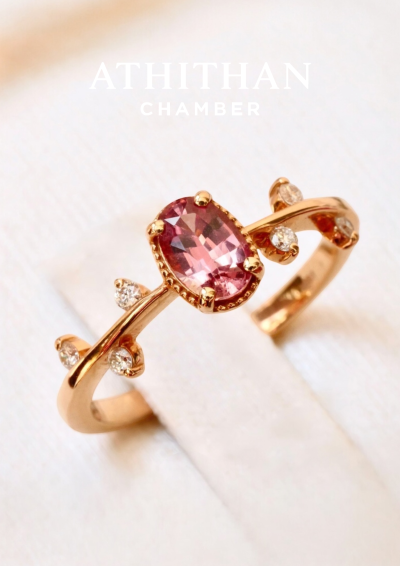 WINSON TIARA Padparadscha Sapphire Ring