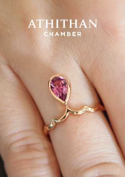 MY CROWN Padparadscha Sapphire Ring MY CROWN Padparadscha Sapphire Ring