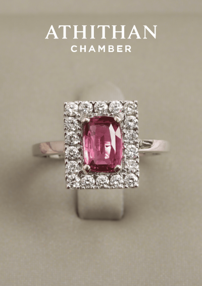 Padparadscha Sapphire Ring