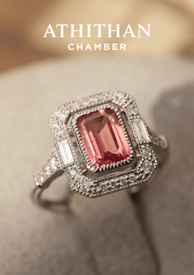 PRINCESS ASTRID Padparadscha Sapphire Ring