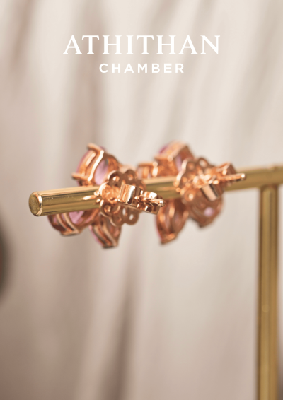 CROWN JEWELS Padparadscha Sapphire Earring