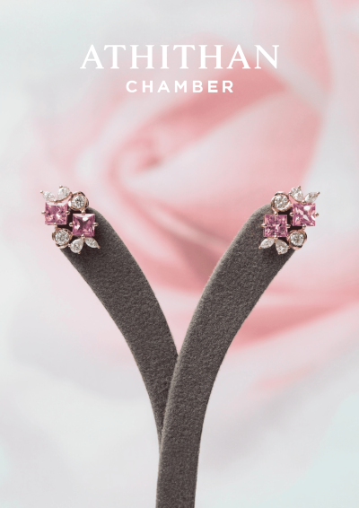 CROWN JEWELS Padparadscha Sapphire Earring CROWN JEWELS Padparadscha Sapphire Earring