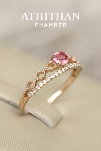 SUNRISE PADPARADSCHA  Sapphire Ring