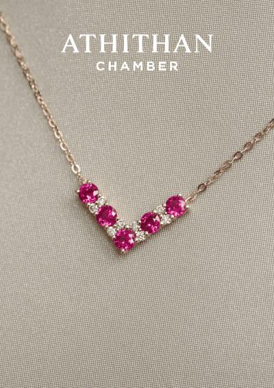 Ruby Pendant Necklace