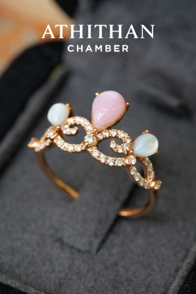 THE CROWN - Mother of Peal Ring (Pre-order 45 days)