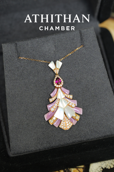 ROSALINE FAN - Mother of Pearl Pendant (Pre-order 45 days)