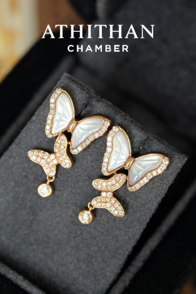 WHISPERING WINGS - Mother of Pearl Earrings (Pre-order 45 days)