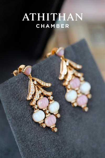 Mother of Pearl Earrings (พรีออเดอร์ 45 วัน)