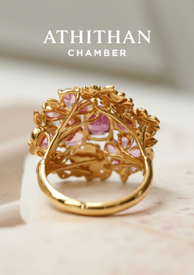 SPRING WHISPER Padparadscha Sapphire Ring