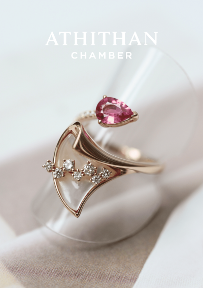 LOVE & BEST WISHES Padparadscha Sapphire Ring LOVE & BEST WISHES Padparadscha Sapphire Ring