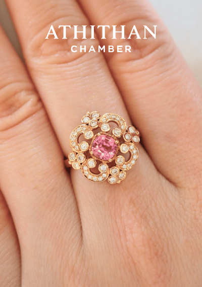 Padparadscha Sapphire Ring Padparadscha Sapphire Ring