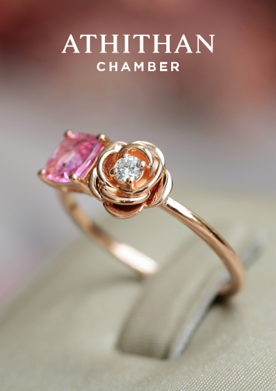 ROSIE RING Padparadscha Sapphire Ring