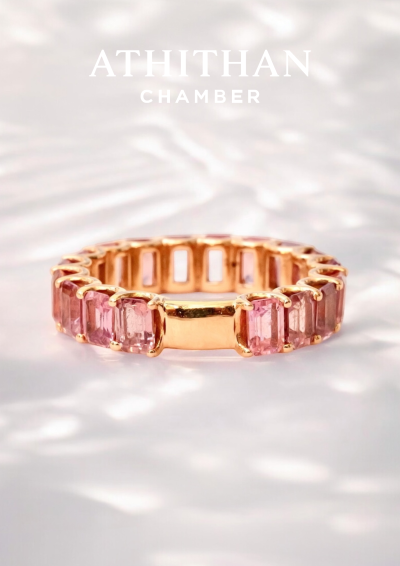 ETERNAL RING Padparadscha Sapphire Ring ETERNAL RING Padparadscha Sapphire Ring