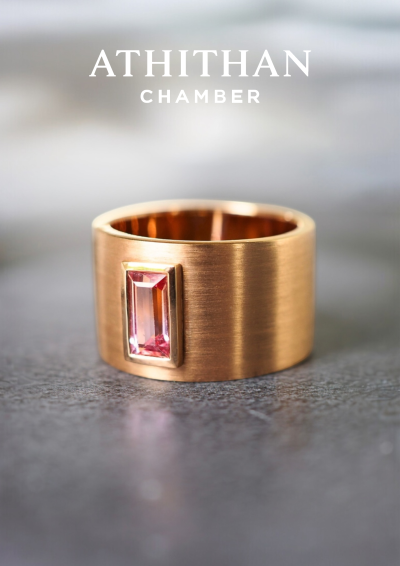 BOLD RING Padparadscha Sapphire Ring BOLD RING Padparadscha Sapphire Ring