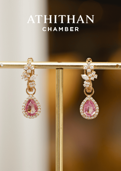 JULIET CROWN Padparadscha Sapphire Earring