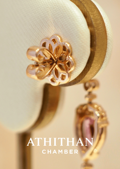 DUCHESS OF MARLBOROUGH Padparadscha Sapphire Earring