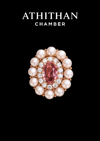 QUEEN ANNE Padparadscha Sapphire Pendant