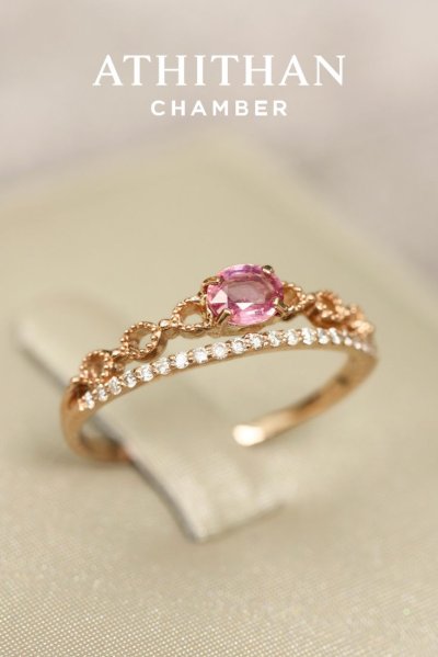 SUNRISE PADPARADSCHA  Sapphire Ring