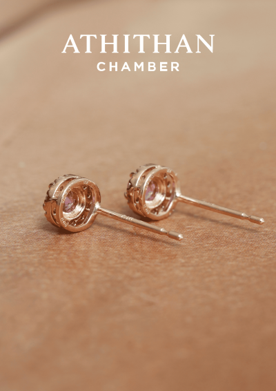 Padparadscha Sapphire Earring