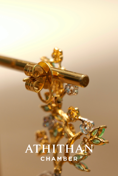 MAGICAL TREE EMERALD Earrings