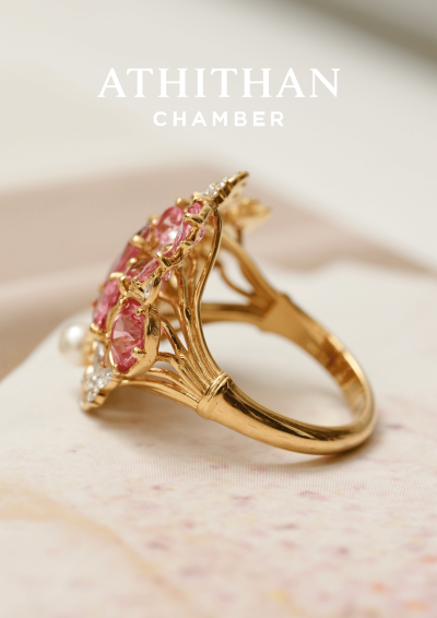 SPRING WHISPER Padparadscha Sapphire Ring