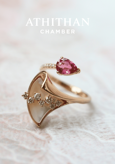 LOVE & BEST WISHES Padparadscha Sapphire Ring
