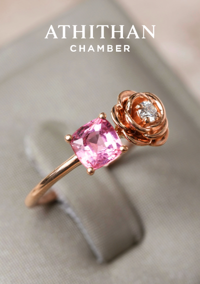 ROSIE RING Padparadscha Sapphire Ring ROSIE RING Padparadscha Sapphire Ring