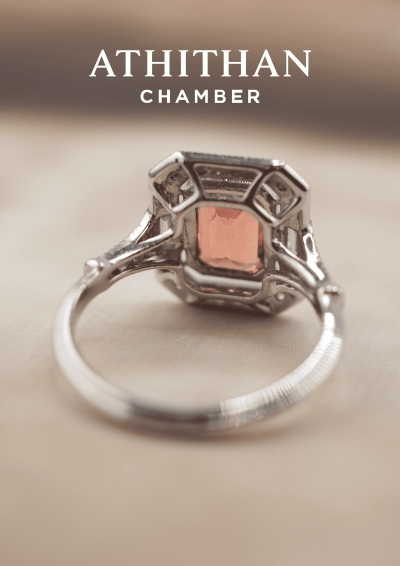 PRINCESS ASTRID Padparadscha Sapphire Ring