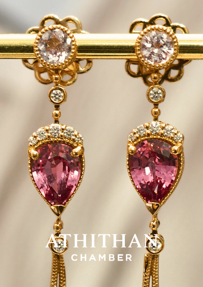 DUCHESS OF MARLBOROUGH Padparadscha Sapphire Earring DUCHESS OF MARLBOROUGH Padparadscha Sapphire Earring