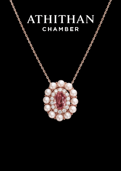 QUEEN ANNE Padparadscha Sapphire Pendant