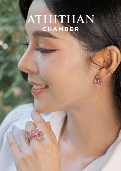 PANSY PERFECTION Padparadscha Sapphire Ring