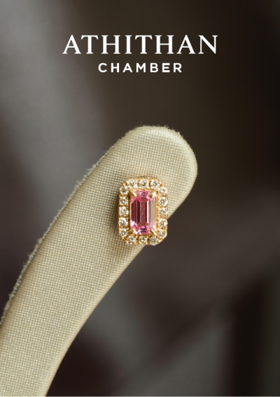 Padparadscha Sapphire Earring