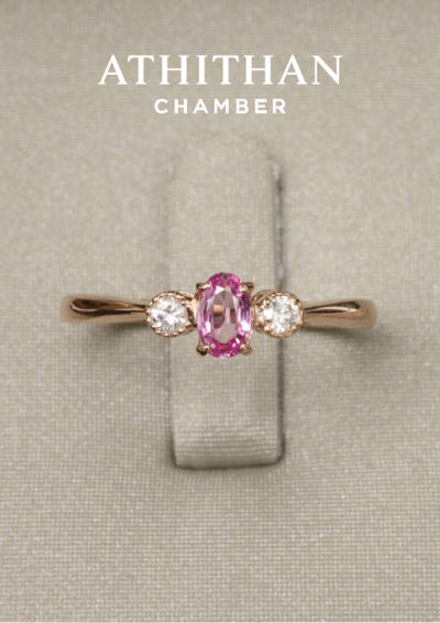 Padparadscha Sapphire Ring