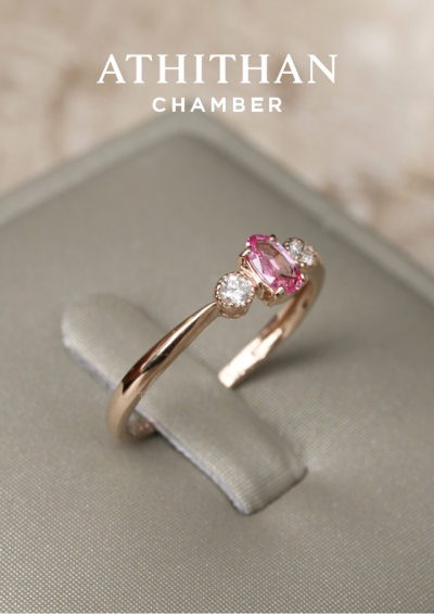 Padparadscha Sapphire Ring