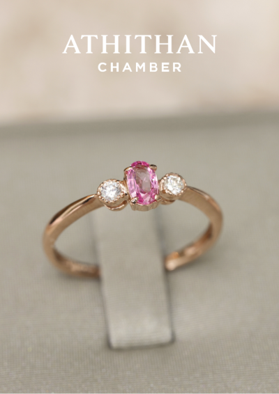 Padparadscha Sapphire Ring